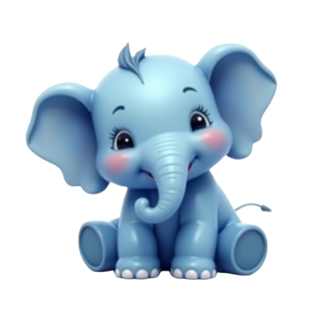 Adorable Cartoon Elephant